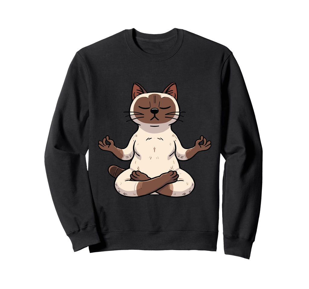 Meditation Siamese Yoga Pose Sweatshirt - Unique Graphic Men Women - T-Shirt, Sweatshirt, Hoodie