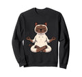 Meditation Siamese Yoga Pose Sweatshirt - Unique Graphic Men Women - T-Shirt, Sweatshirt, Hoodie