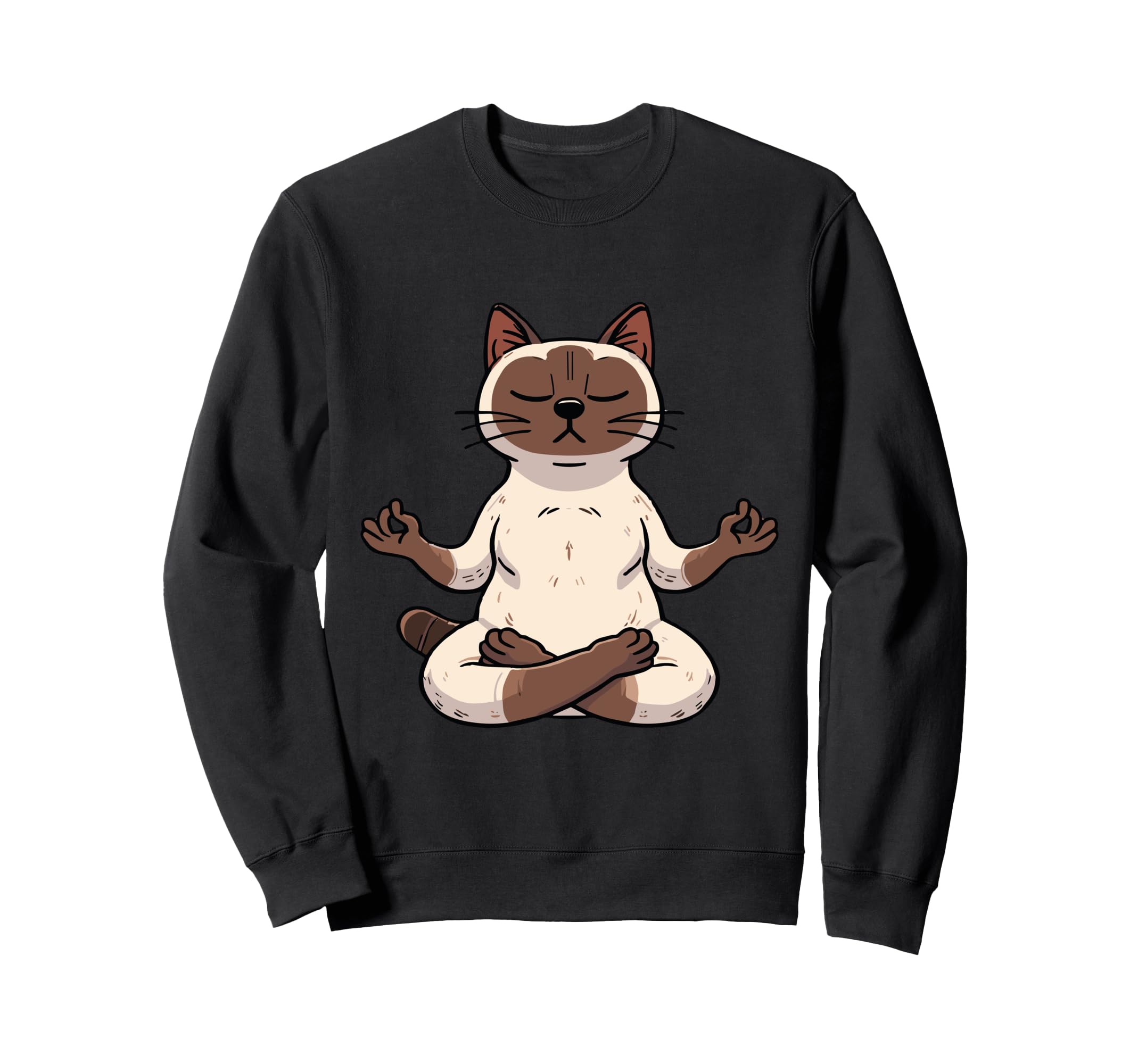 Meditation Siamese Yoga Pose Sweatshirt - Unique Graphic Men Women - T-Shirt, Sweatshirt, Hoodie