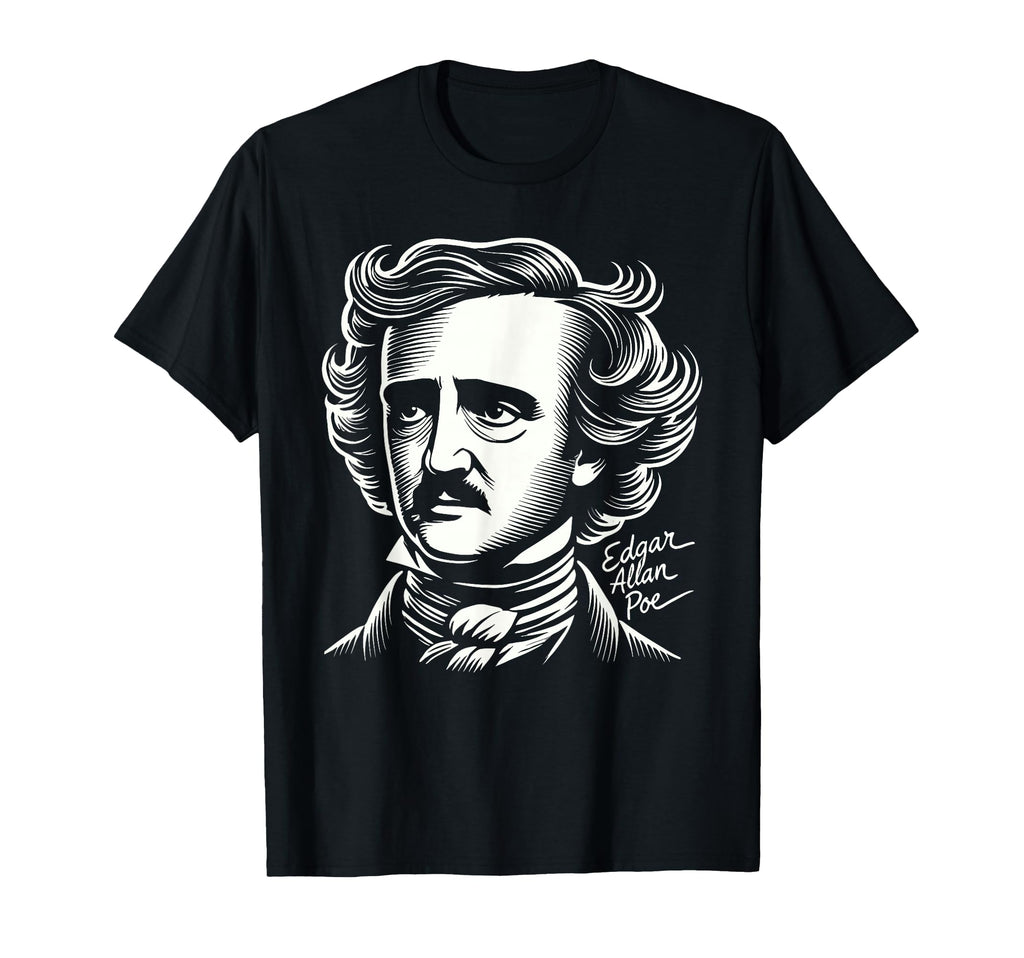 Edgar Allan Poe Raven Gothic T-Shirt - Streetwear Style for Adults - T-Shirt, Sweatshirt, Hoodie