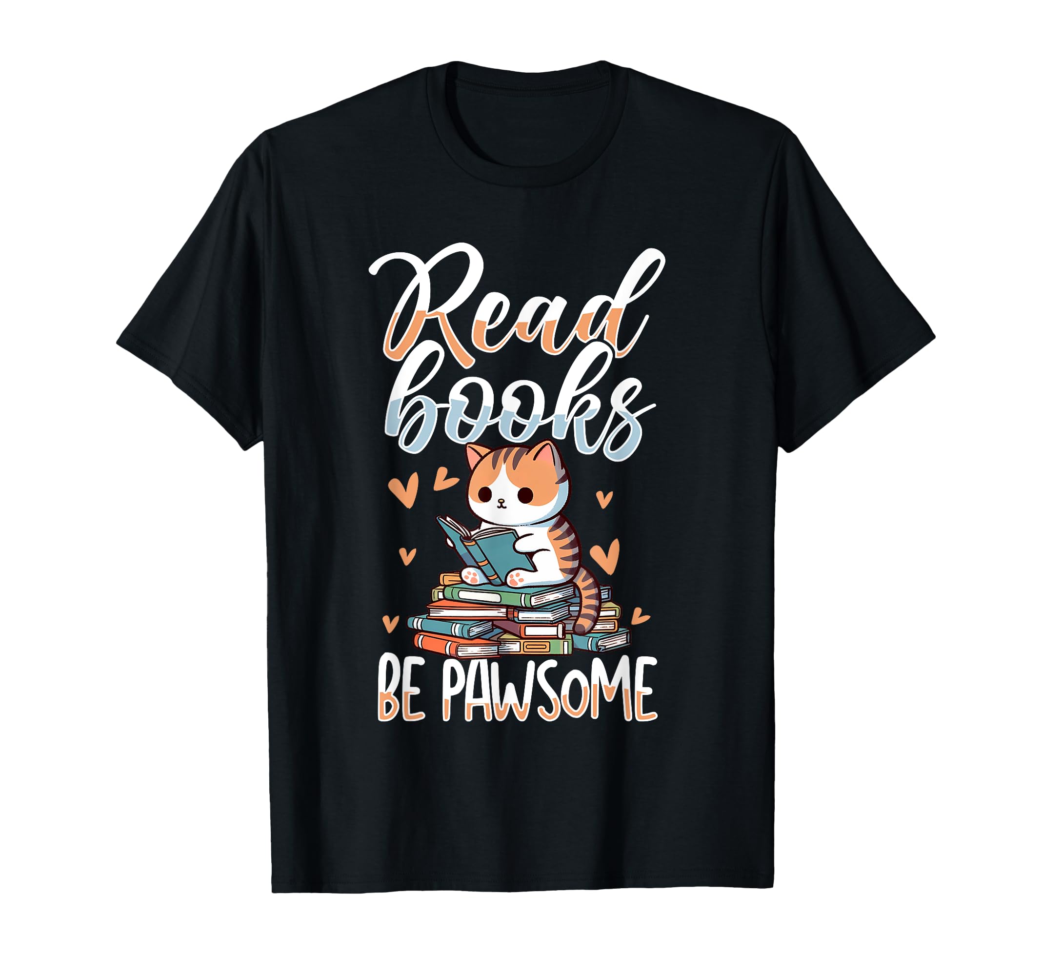 Cats Books Literature Reading Book T-Shirt - Minimalist Print for Adults - T-Shirt, Sweatshirt, Hoodie