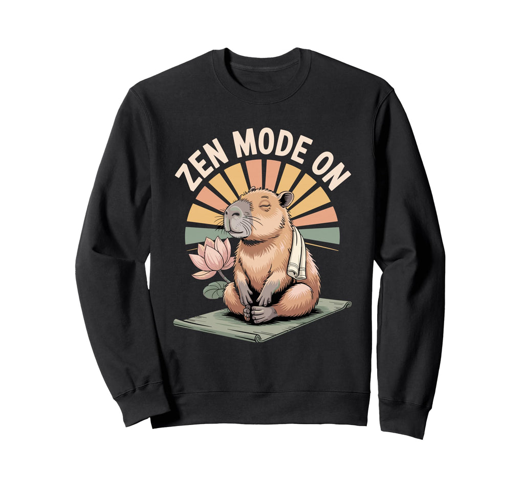 Capybara Yoga Meditation Sweatshirt - Streetwear Style for Adults - T-Shirt, Sweatshirt, Hoodie