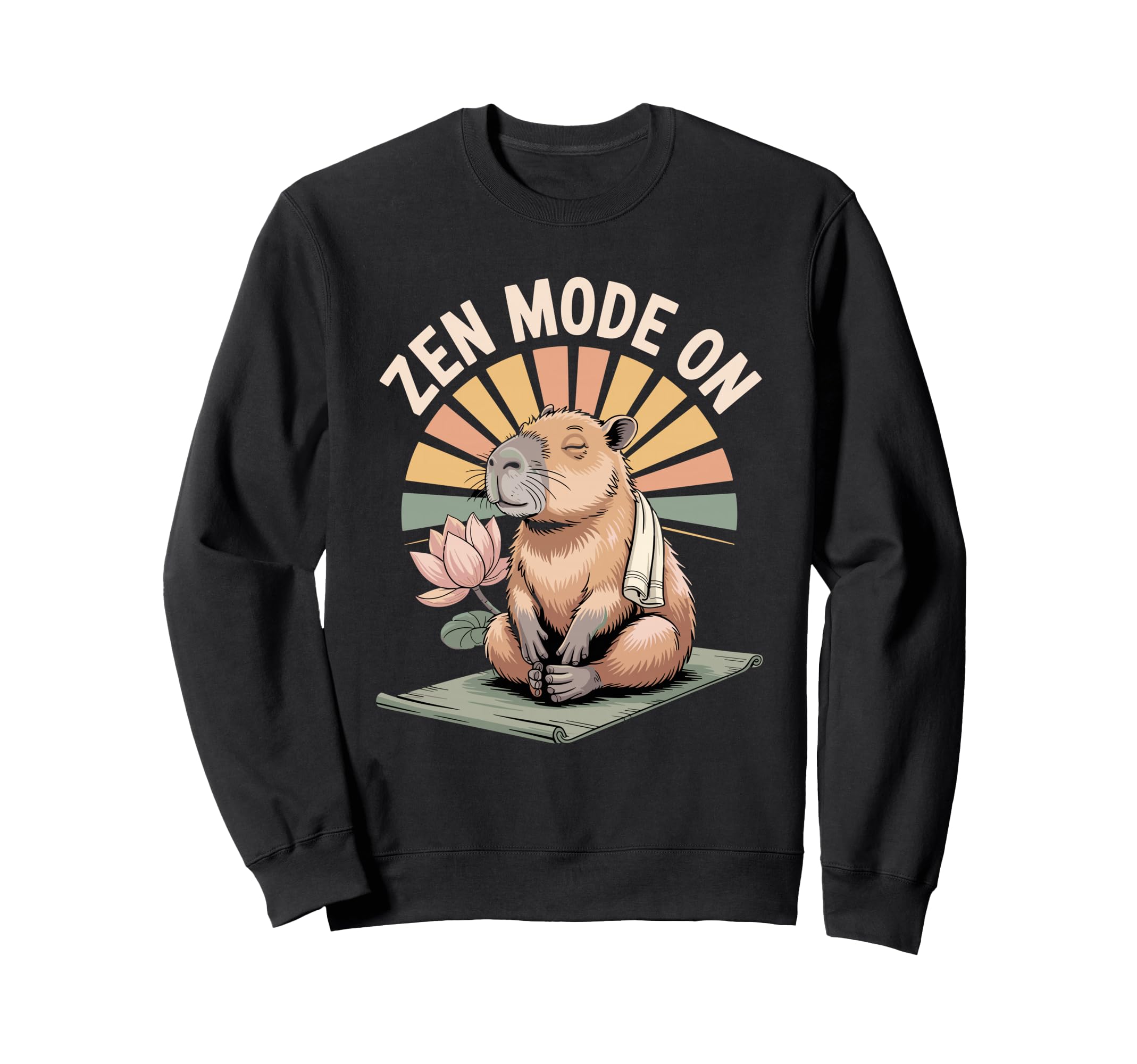 Capybara Yoga Meditation Sweatshirt - Streetwear Style for Adults - T-Shirt, Sweatshirt, Hoodie