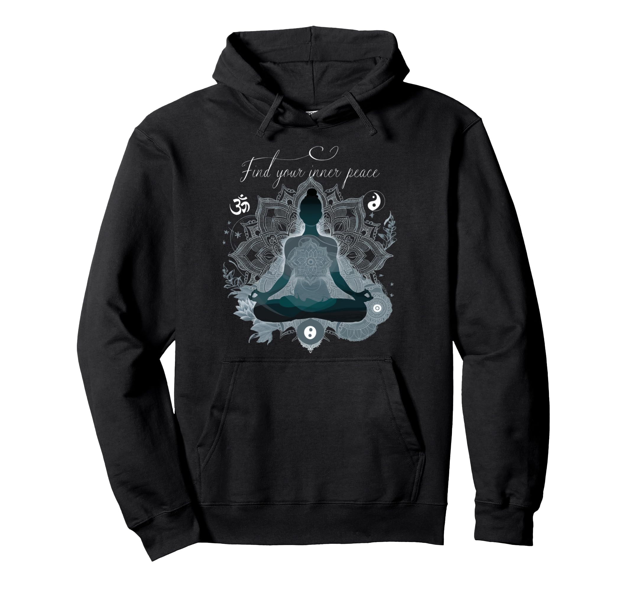 Meditation Mindfulness Spiritual Hoodie - Custom Art Print Men Women - T-Shirt, Sweatshirt, Hoodie