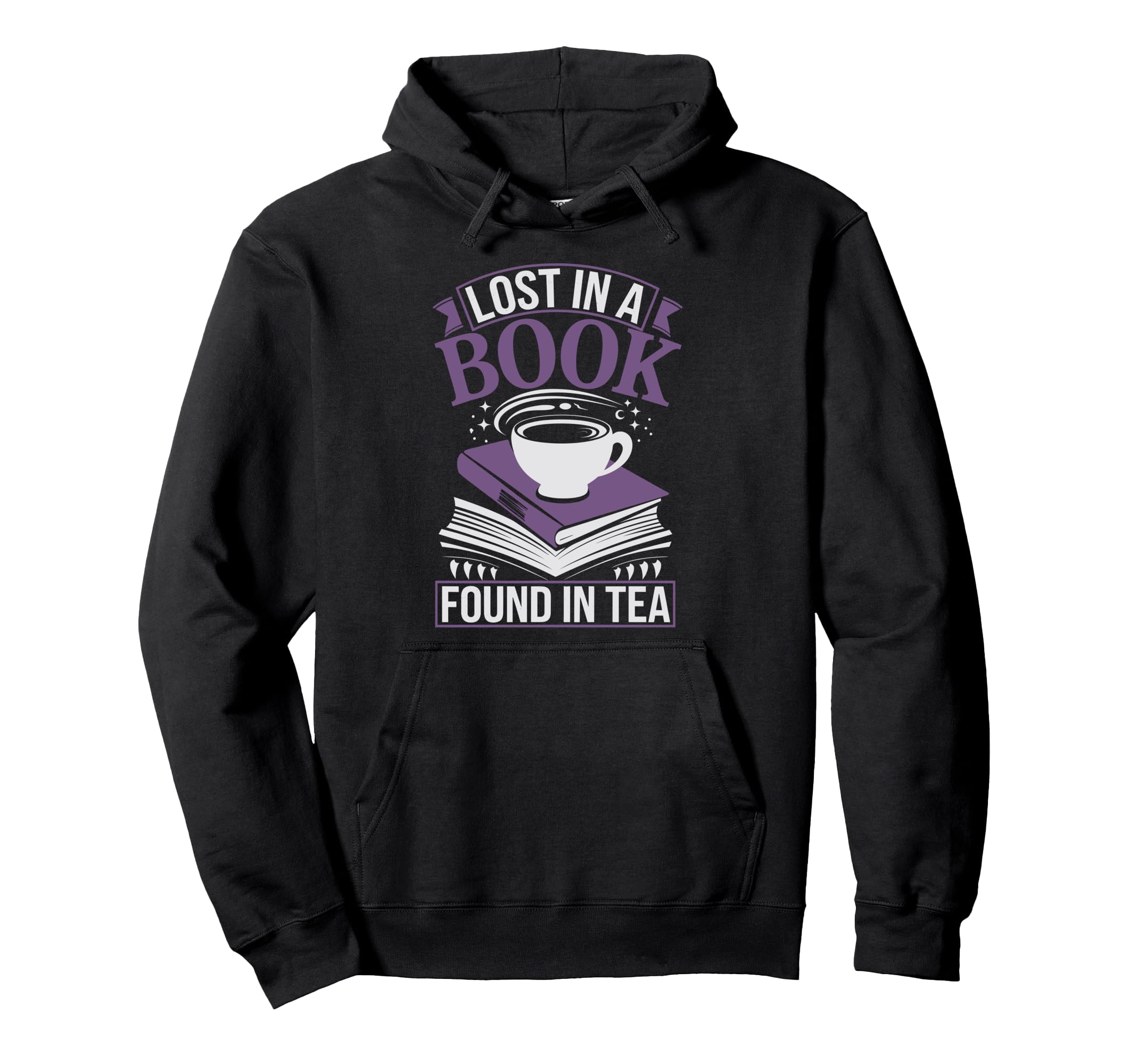Tea And Literature Cozy Reading Nook Hoodie - Novelty Apparel for Adults - T-Shirt, Sweatshirt, Hoodie