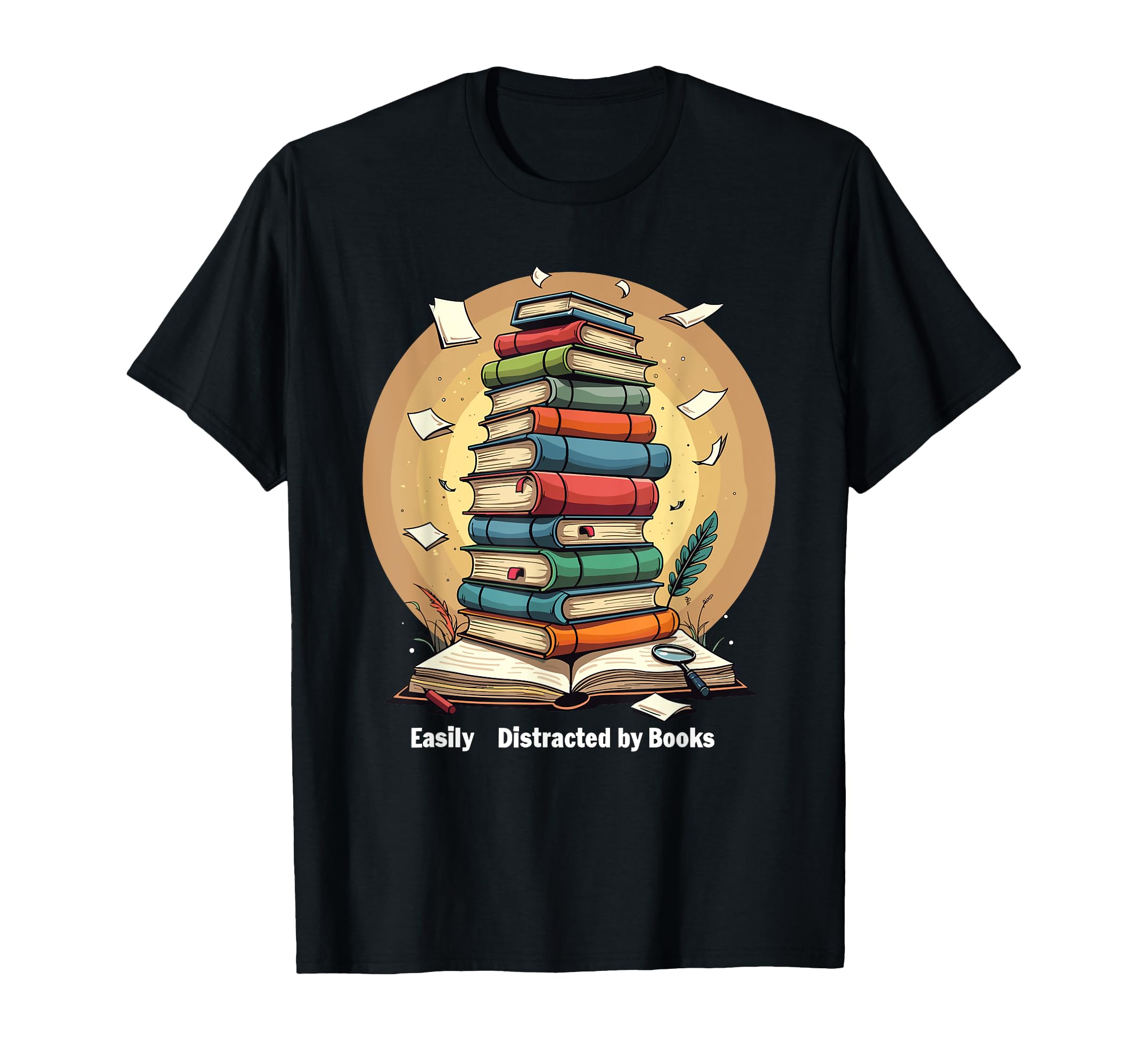 Easily Distracted Books T-Shirt - Trendy Graphic Men Women - T-Shirt, Sweatshirt, Hoodie