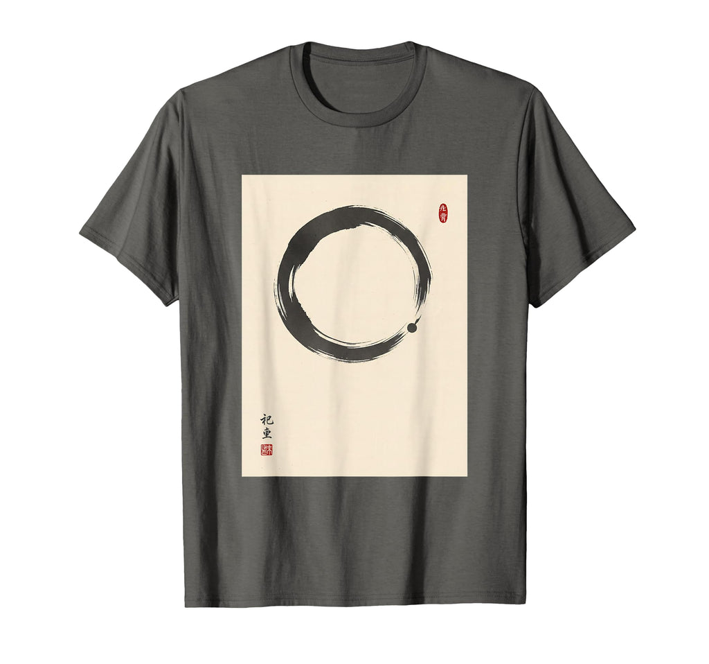 Enso Circle Zen Buddhism Minimalist T-Shirt - Custom Art Print for Adults - T-Shirt, Sweatshirt, Hoodie