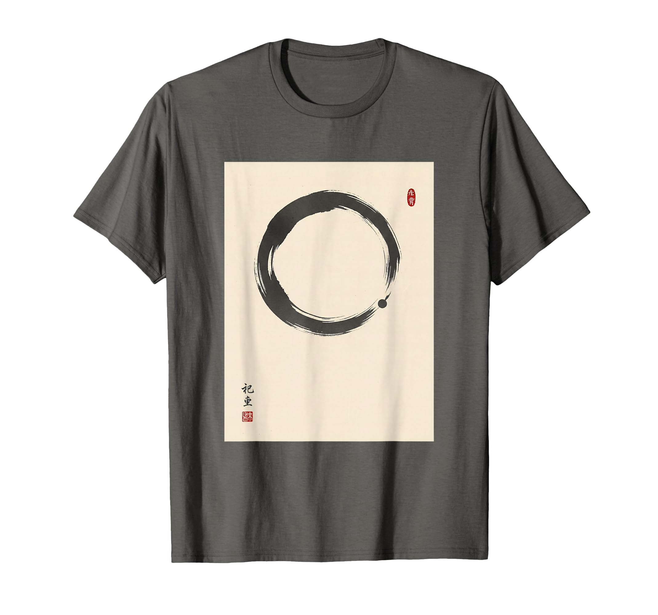 Enso Circle Zen Buddhism Minimalist T-Shirt - Custom Art Print for Adults - T-Shirt, Sweatshirt, Hoodie