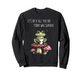 Whimsical Frog Sitting Mushroom Sweatshirt - Novelty Apparel Unisex - T-Shirt, Sweatshirt, Hoodie