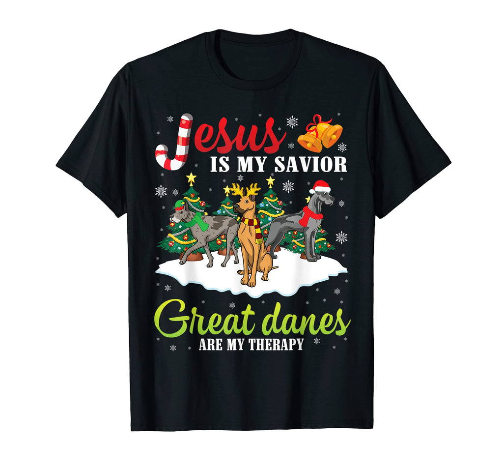 Jesus Is My Savior Great Danes T-Shirt - Casual Everyday Wear for Adults - T-Shirt, Sweatshirt, Hoodie