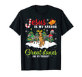 Jesus Is My Savior Great Danes T-Shirt - Casual Everyday Wear for Adults - T-Shirt, Sweatshirt, Hoodie