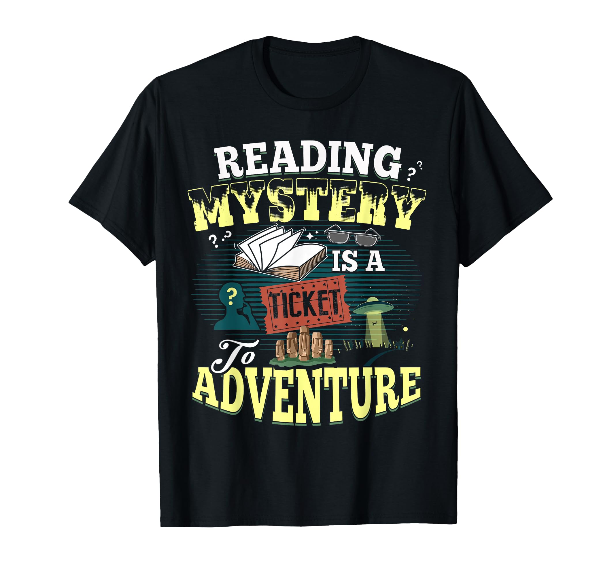 Reading Adventure Bookworm Bookish T-Shirt - Minimalist Print for Adults - T-Shirt, Sweatshirt, Hoodie