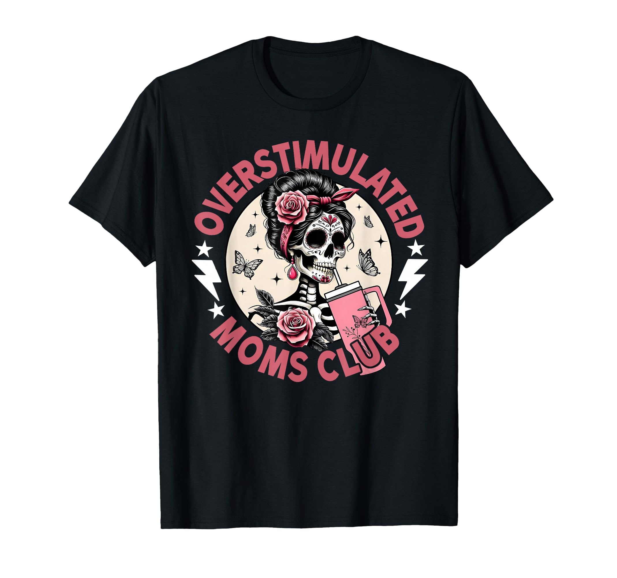 Overstimulated Moms Club Funny T-Shirt - Custom Art Print for Adults - T-Shirt, Sweatshirt, Hoodie
