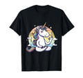 Meditation Unicorn Yoga Pose Relaxing T-Shirt - Minimalist Print Unisex - T-Shirt, Sweatshirt, Hoodie