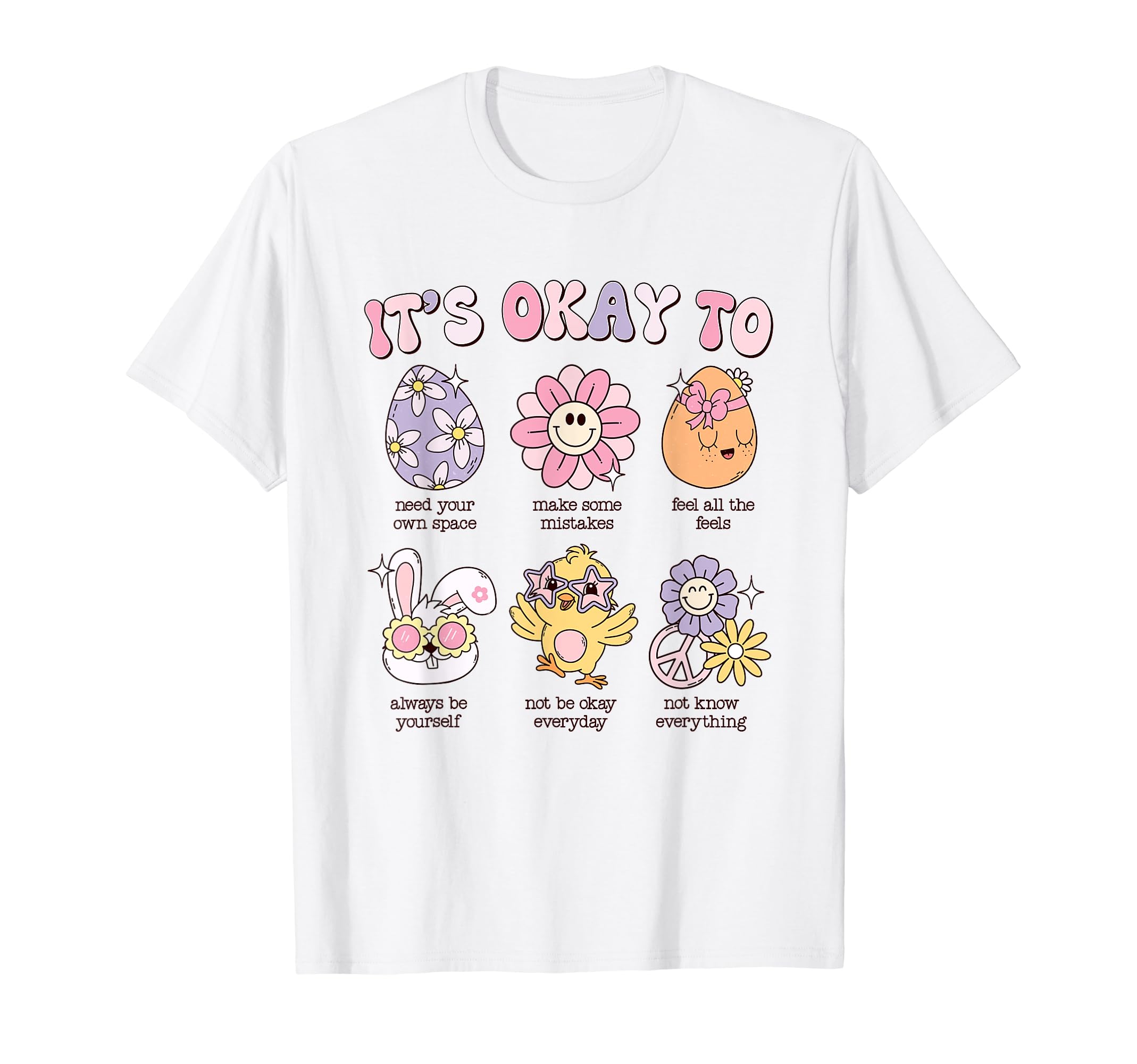 Its Okay To School Counselor Easter T-Shirt - Minimalist Print for Adults - T-Shirt, Sweatshirt, Hoodie