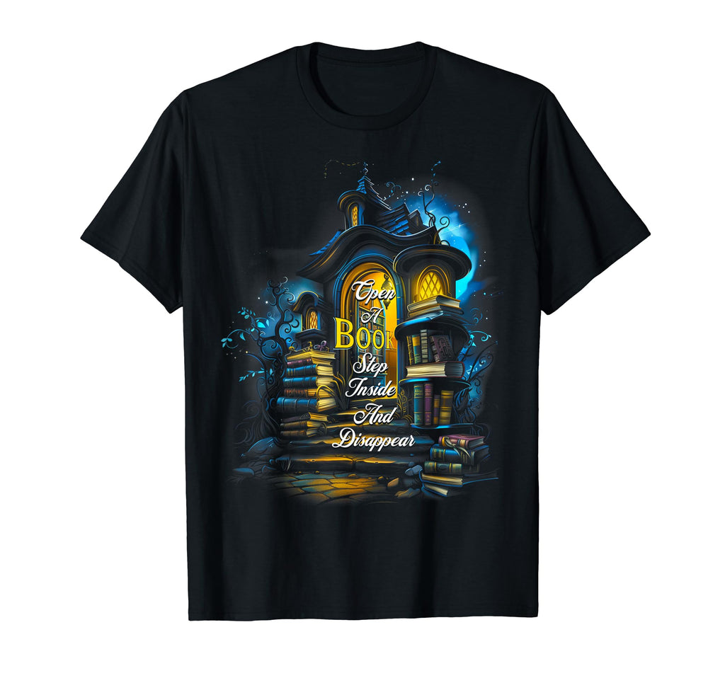Open Book Step Inside And Disappear T-Shirt - Minimalist Print Unisex - T-Shirt, Sweatshirt, Hoodie