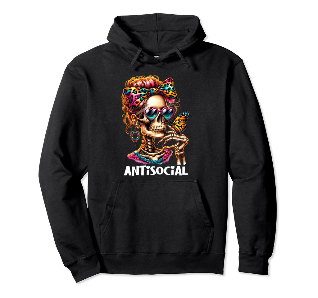 Antisocial Butterfly Hoodie - Novelty Apparel for Adults - T-Shirt, Sweatshirt, Hoodie