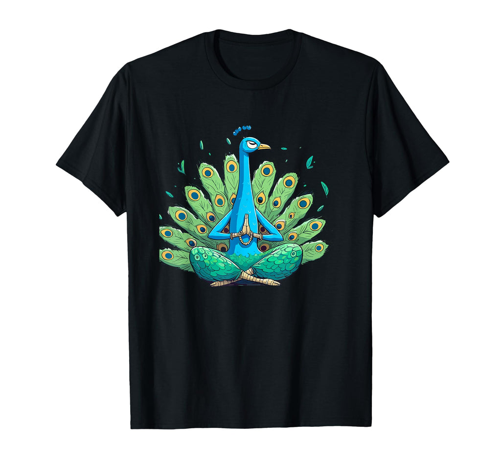 Meditation Peacock Yoga Pose Relaxing T-Shirt - Novelty Apparel Men Women - T-Shirt, Sweatshirt, Hoodie