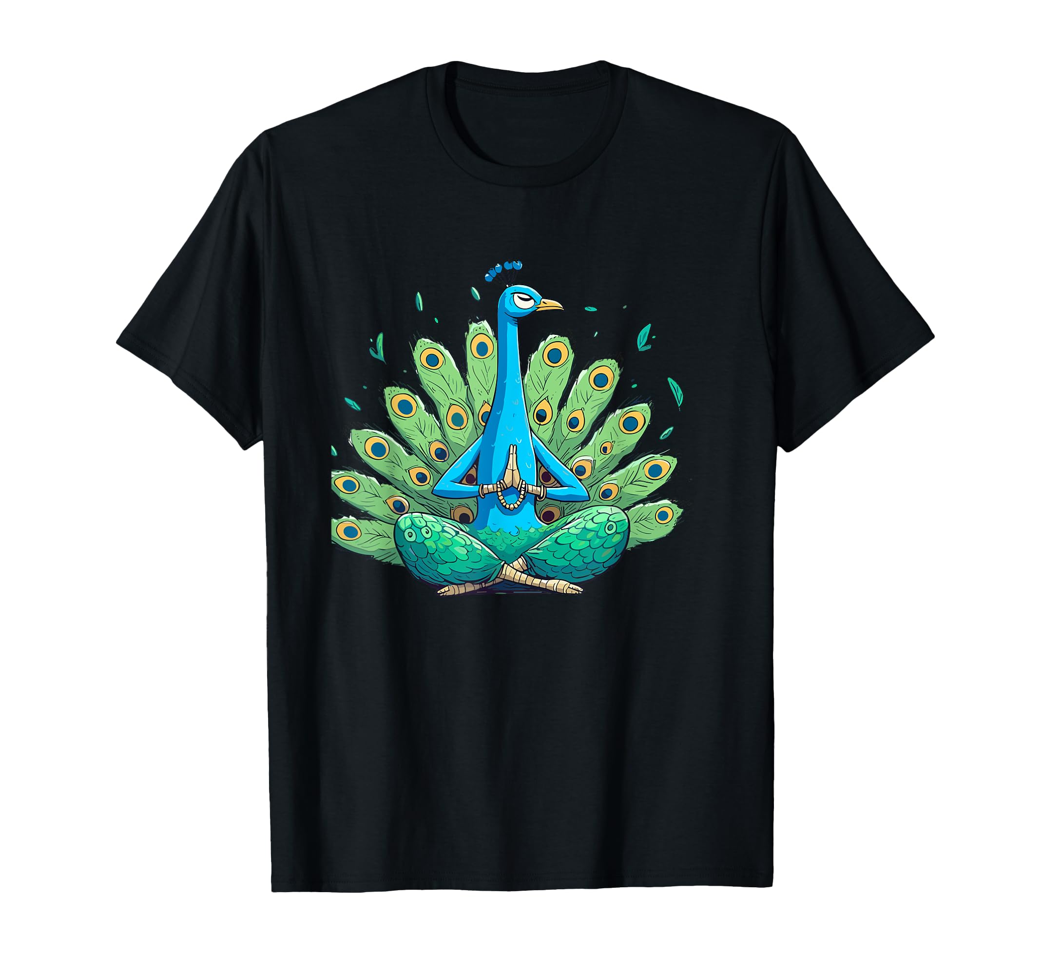 Meditation Peacock Yoga Pose Relaxing T-Shirt - Novelty Apparel Men Women - T-Shirt, Sweatshirt, Hoodie