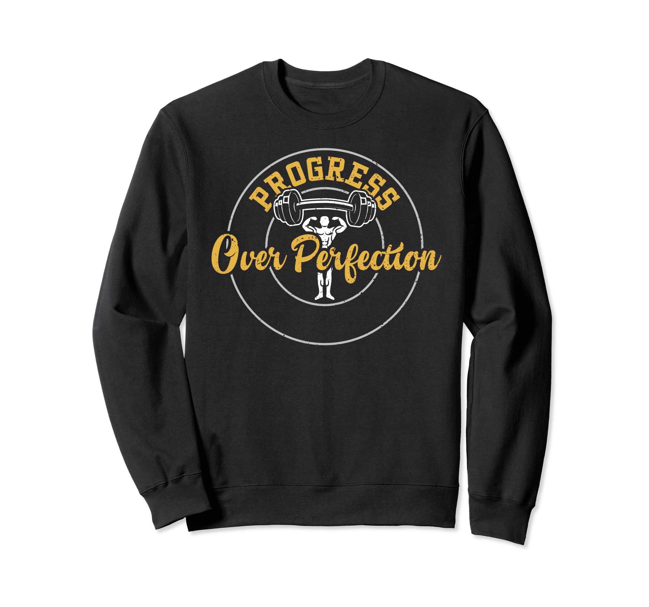 Bodybuilding Progress Over Sweatshirt - Aesthetic Graphic Unisex - T-Shirt, Sweatshirt, Hoodie