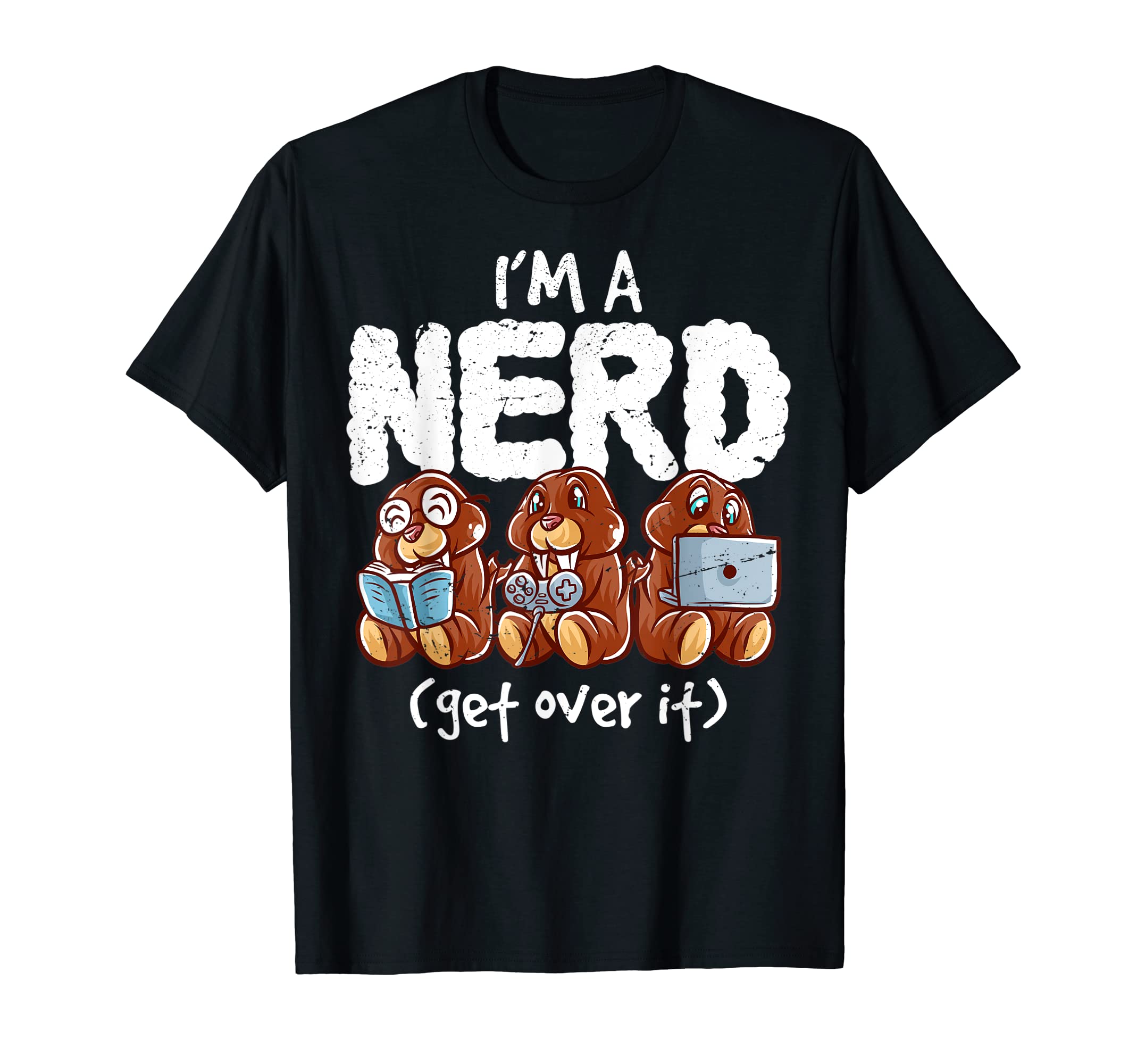 Walrus Im Nerd Get Over It Nerdy T-Shirt - Minimalist Print for Adults - T-Shirt, Sweatshirt, Hoodie