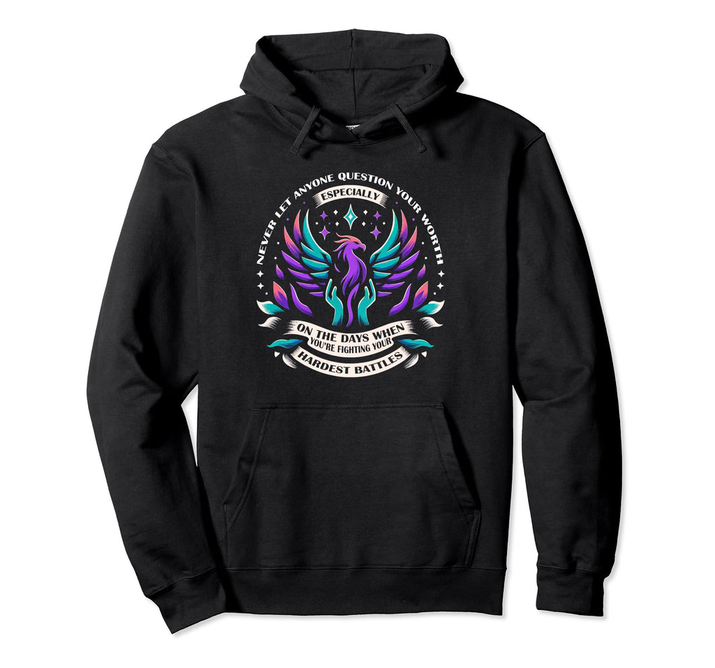 Mental Health Awareness Mindfulness Hoodie - Graphic Print Men Women - T-Shirt, Sweatshirt, Hoodie