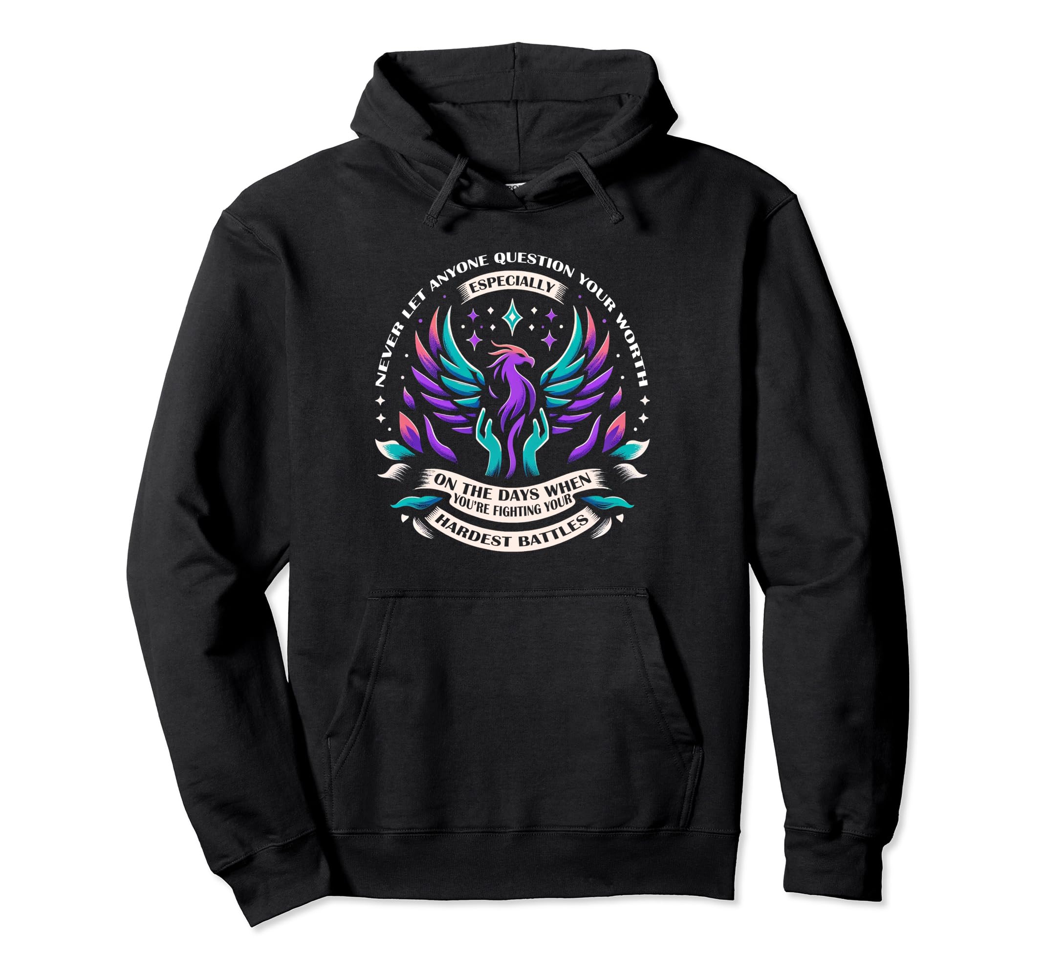 Mental Health Awareness Mindfulness Hoodie - Graphic Print Men Women - T-Shirt, Sweatshirt, Hoodie