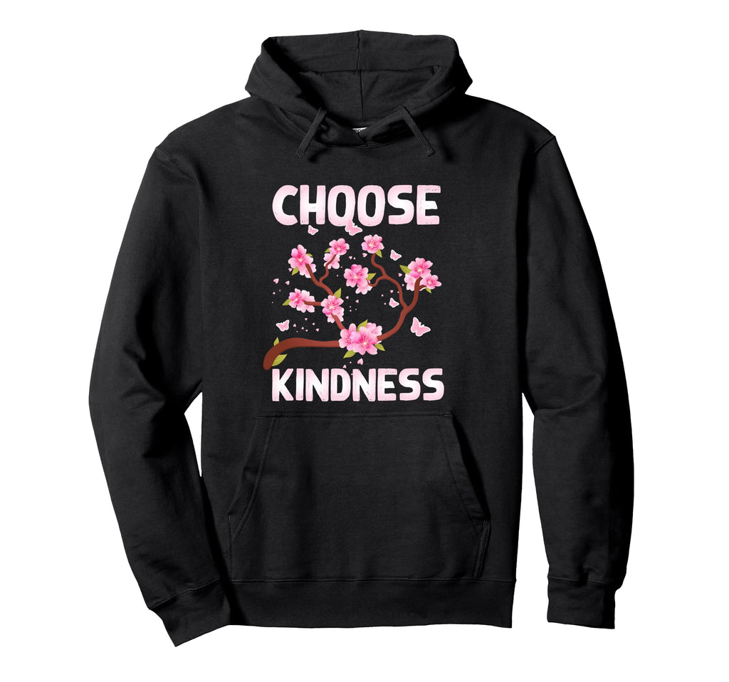 Choose Kindness Butterfly Flower Hoodie - Streetwear Style Men Women - T-Shirt, Sweatshirt, Hoodie