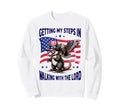 Getting My Steps Walking Lord Opossum Sweatshirt - Trendy Graphic Unisex - T-Shirt, Sweatshirt, Hoodie