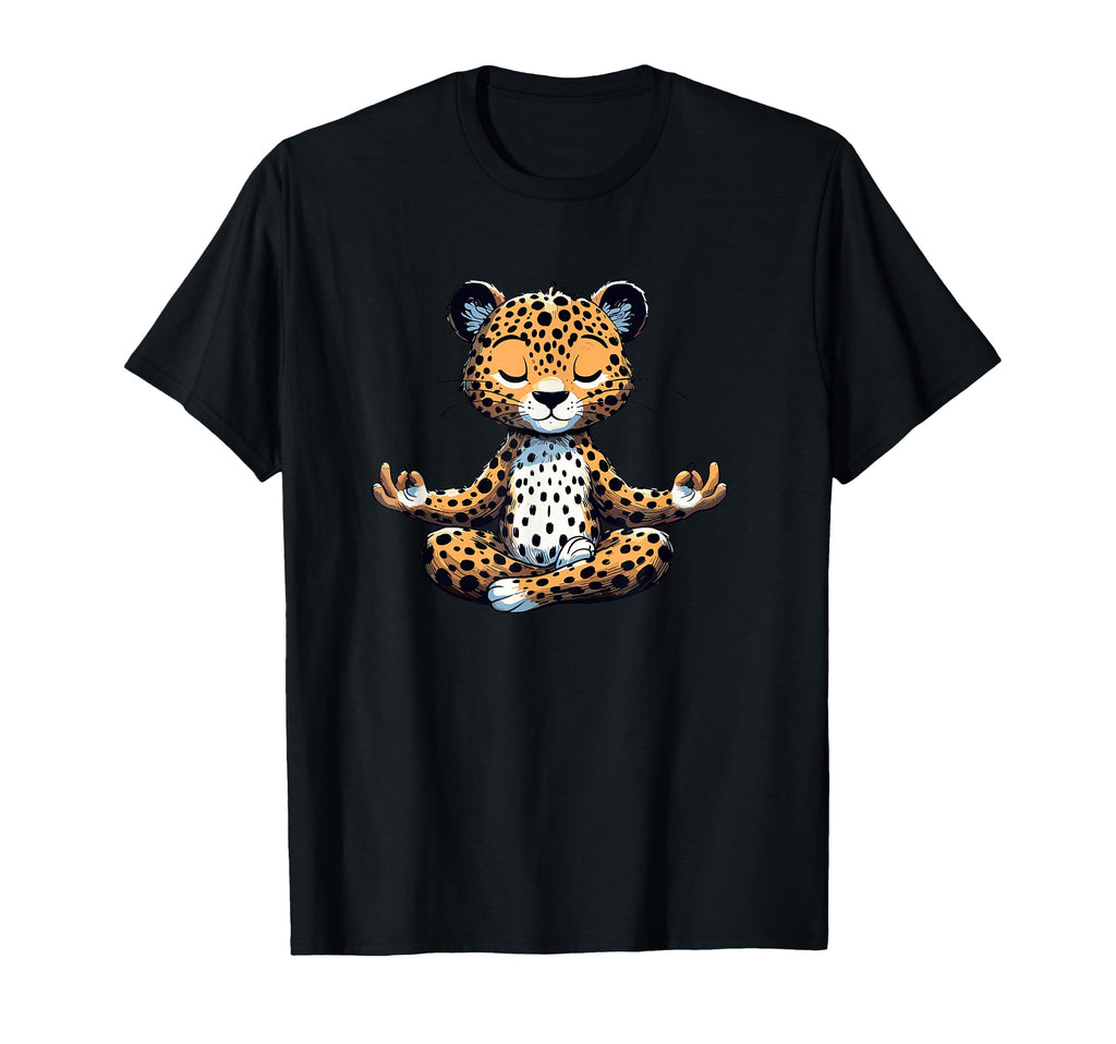 Meditation Leopard Yoga Pose Relaxing T-Shirt - Graphic Print for Adults - T-Shirt, Sweatshirt, Hoodie
