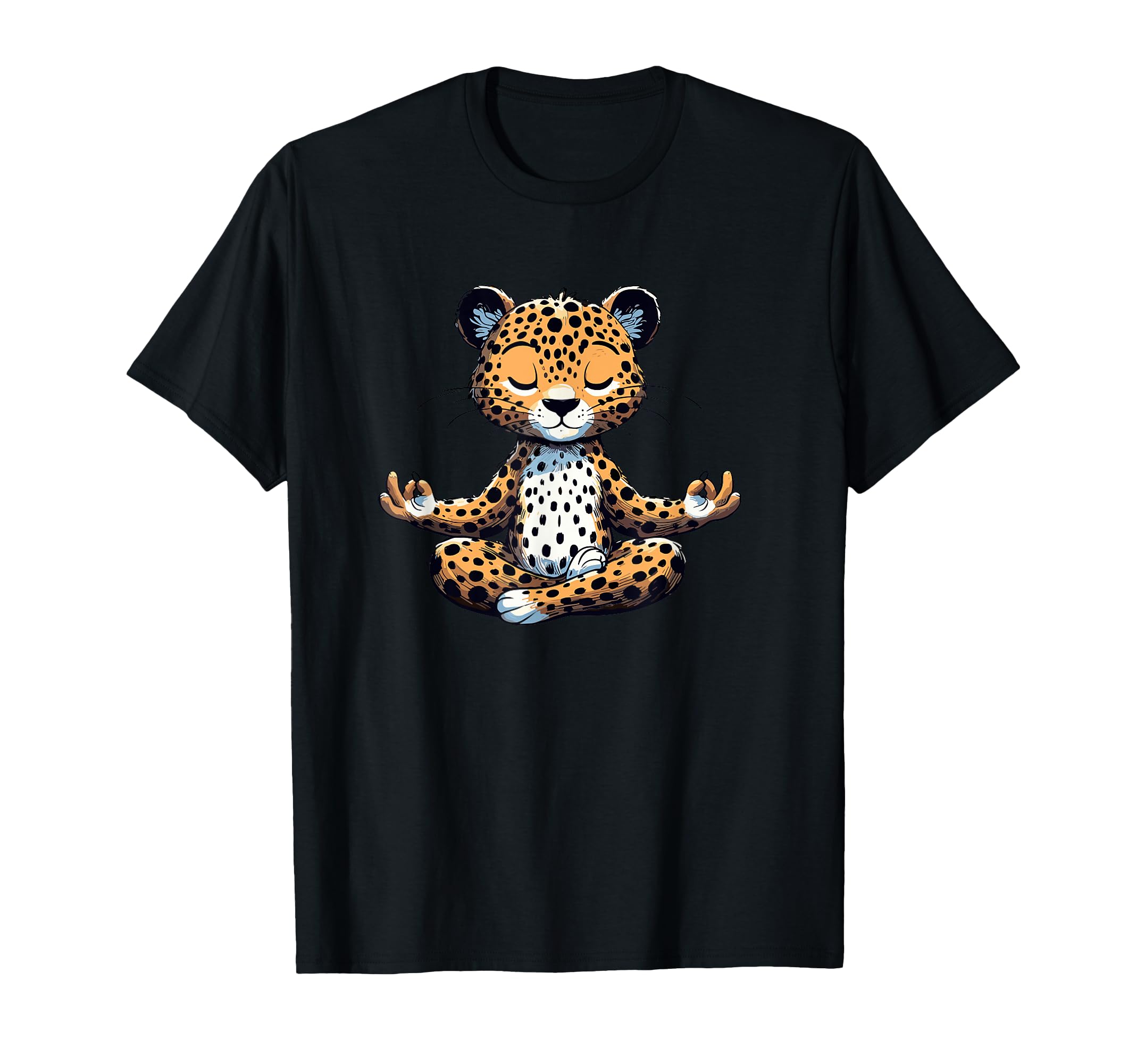 Meditation Leopard Yoga Pose Relaxing T-Shirt - Graphic Print for Adults - T-Shirt, Sweatshirt, Hoodie