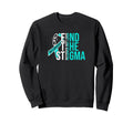 End Stigma Recover Out Loud Aa Na Sweatshirt - Minimalist Print Men Women - T-Shirt, Sweatshirt, Hoodie