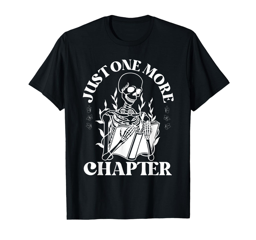 Funny Wildflower Skeleton Reading Book T-Shirt - Unique Graphic Men Women - T-Shirt, Sweatshirt, Hoodie