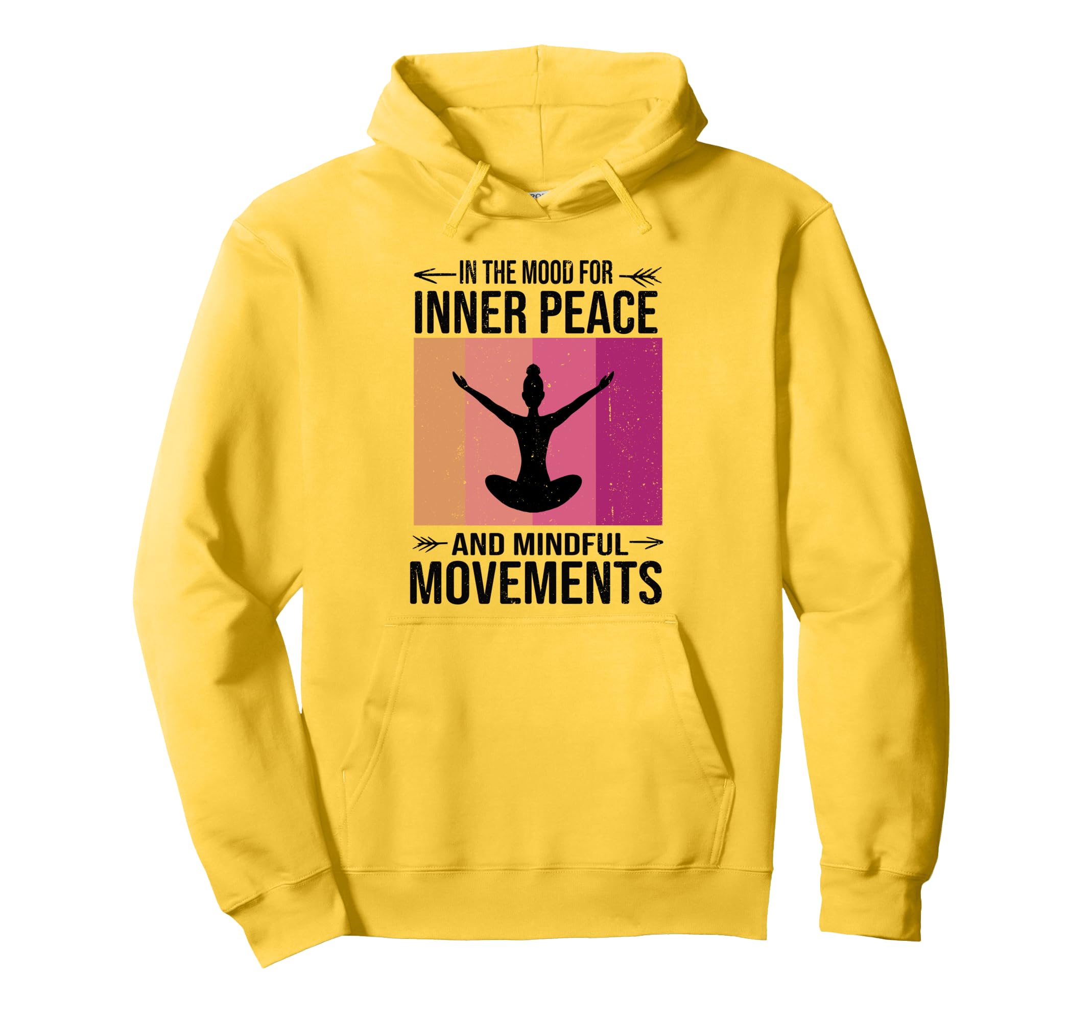 Yoga Mood And Movements Motivational Hoodie - Trendy Graphic Unisex - T-Shirt, Sweatshirt, Hoodie
