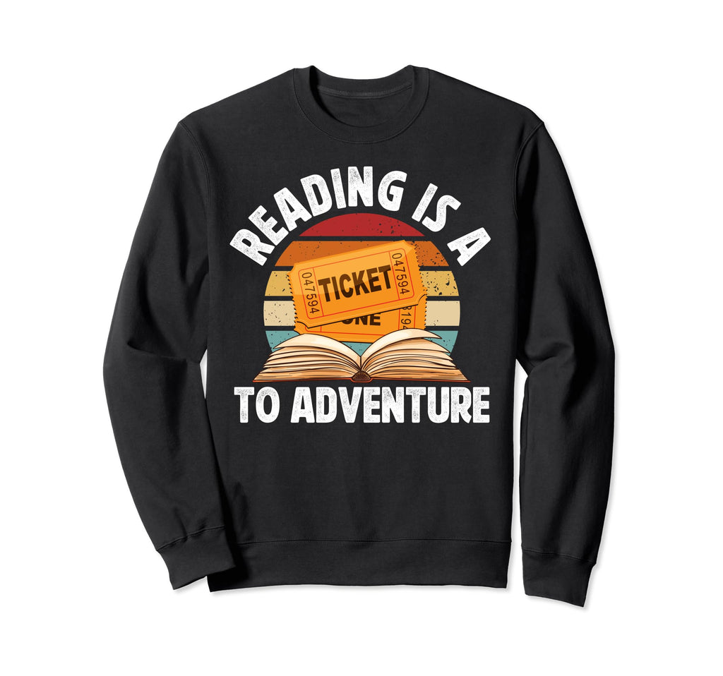 Reading Adventure Library Student Sweatshirt - Unique Graphic Men Women - T-Shirt, Sweatshirt, Hoodie