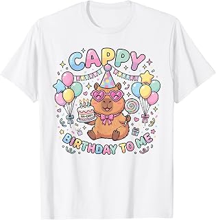 Cappy Birthday to Me Funny Capybara Birthday T-Shirt Unisex T-shirt, Sweatshirt, Hoodie, Long Sleeve Tee - T-Shirt, Sweatshirt, Hoodie