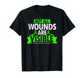 Not All Wounds Are Visible Mental T-Shirt - Novelty Apparel for Adults - T-Shirt, Sweatshirt, Hoodie