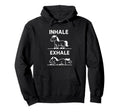 Funny Yoga Inhale Exhale Pooping Hoodie - Custom Art Print for Adults - T-Shirt, Sweatshirt, Hoodie