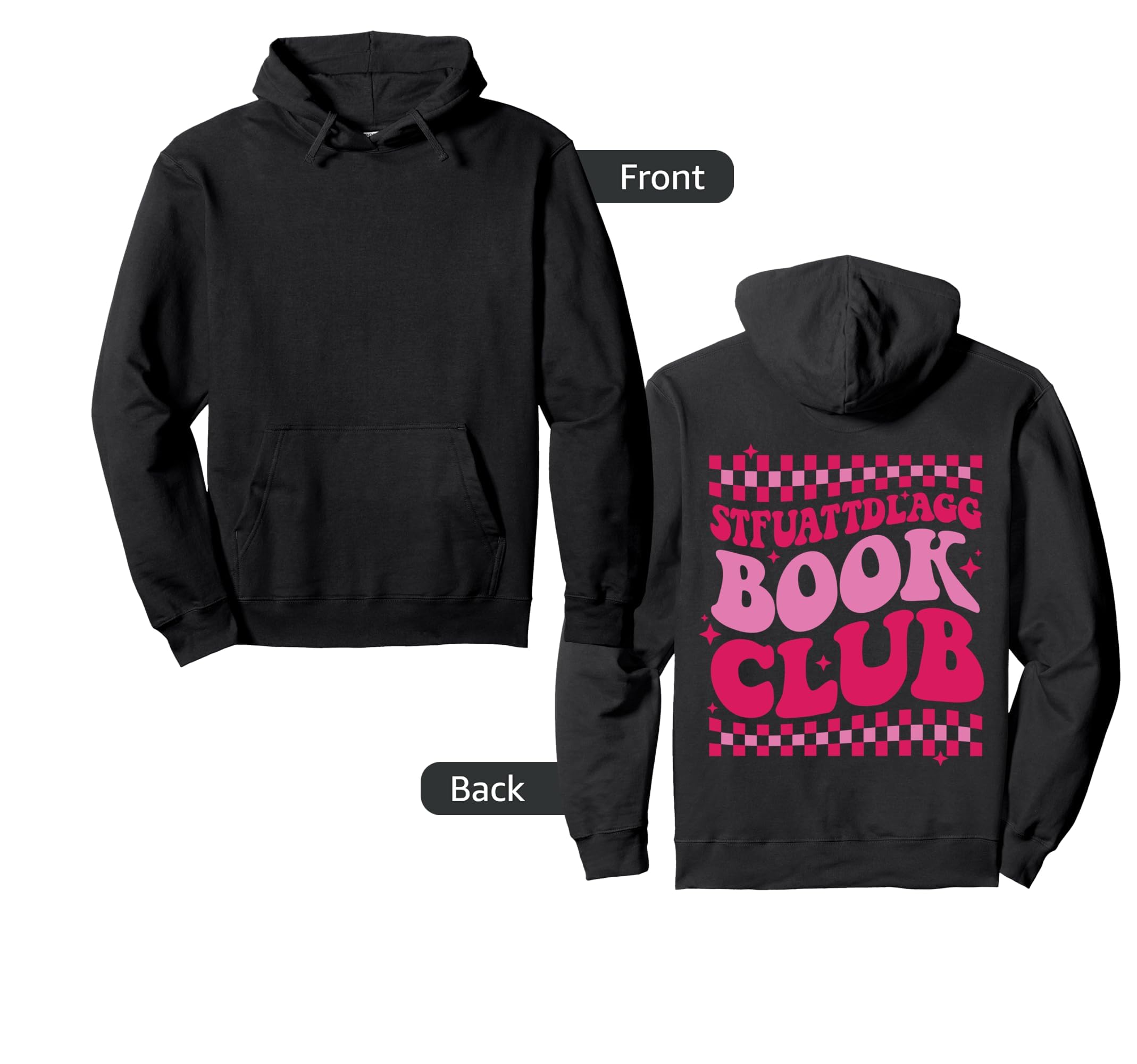 Stfuattdlagg Book Club Groovy Back T-Shirt - Aesthetic Graphic Unisex - T-Shirt, Sweatshirt, Hoodie