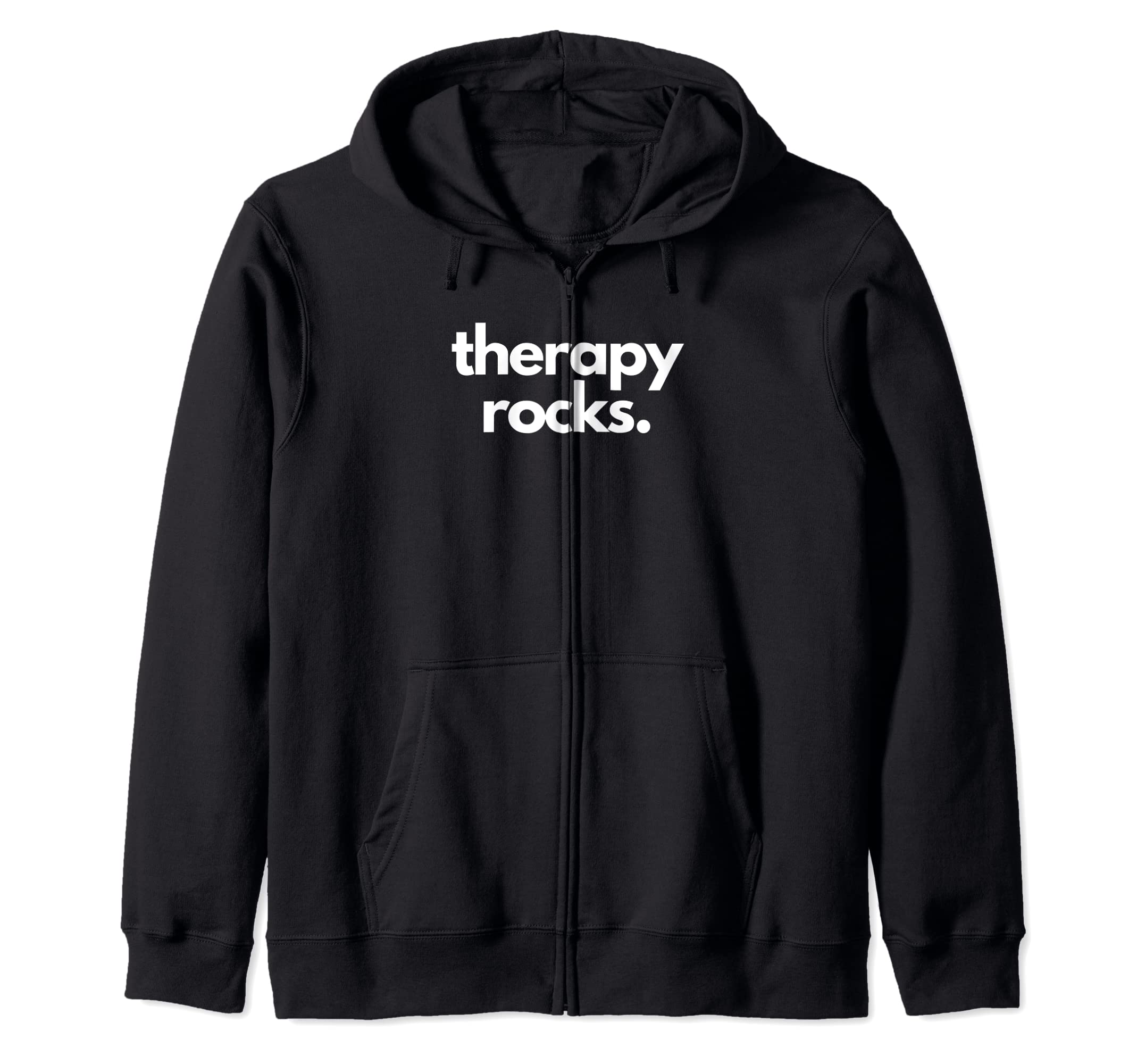 Therapy Rocks End Stigma Hoodie - Unique Graphic Men Women - T-Shirt, Sweatshirt, Hoodie
