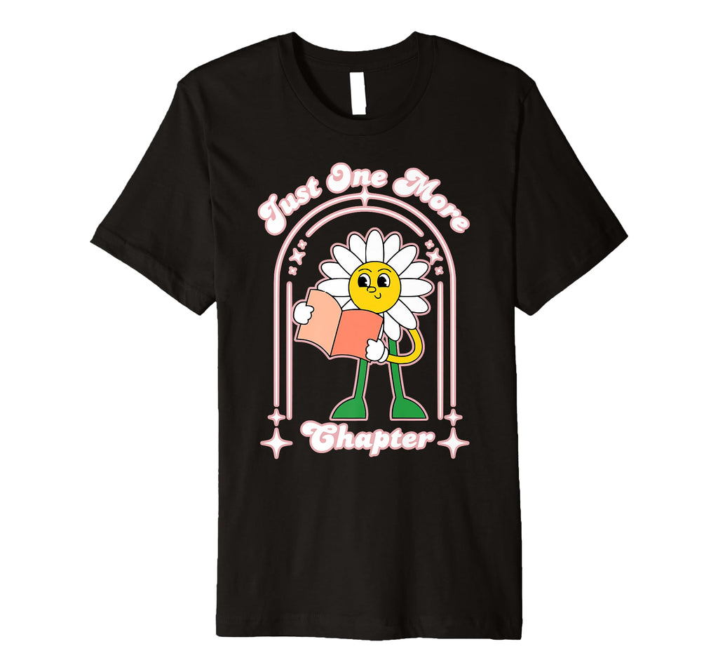Just One More Chapter 70S Daisy Book T-Shirt - Custom Art Print for Adults - T-Shirt, Sweatshirt, Hoodie