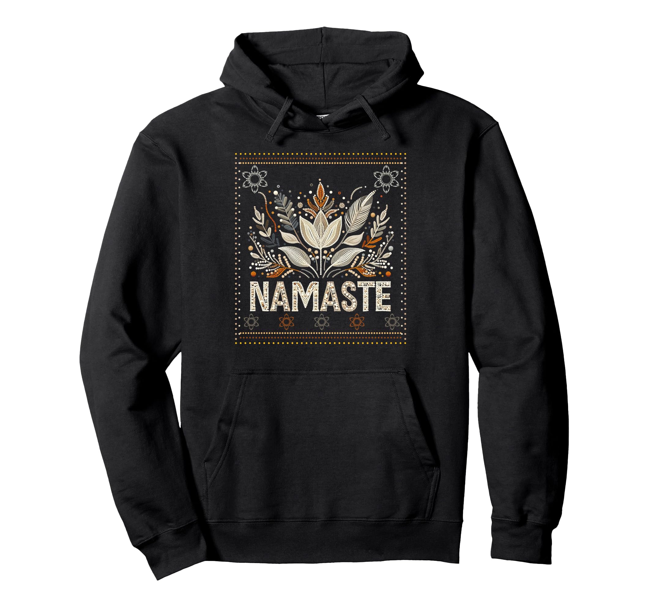 Namaste Botanical Zen Spiritual Hoodie - Streetwear Style for Adults - T-Shirt, Sweatshirt, Hoodie