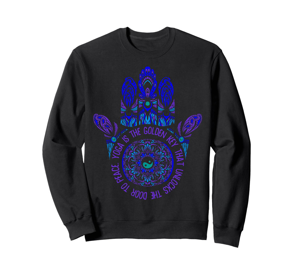 Yoga Is Golden Key That Unlocks Door Sweatshirt - Graphic Print for Adults - T-Shirt, Sweatshirt, Hoodie
