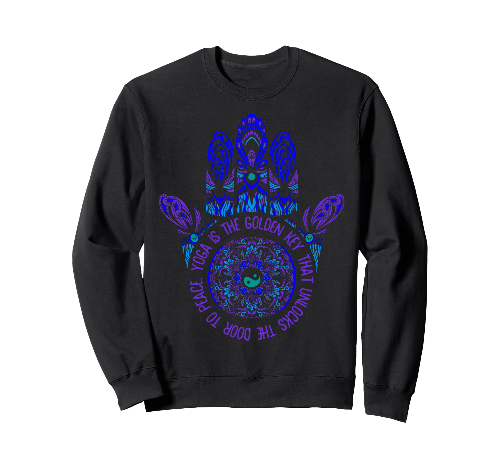 Yoga Is Golden Key That Unlocks Door Sweatshirt - Graphic Print for Adults - T-Shirt, Sweatshirt, Hoodie