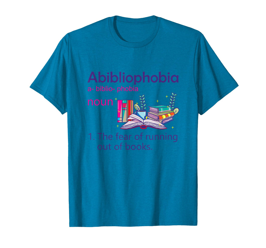 Abibliophobia Definition Reading Nerd T-Shirt - Minimalist Print Unisex - T-Shirt, Sweatshirt, Hoodie