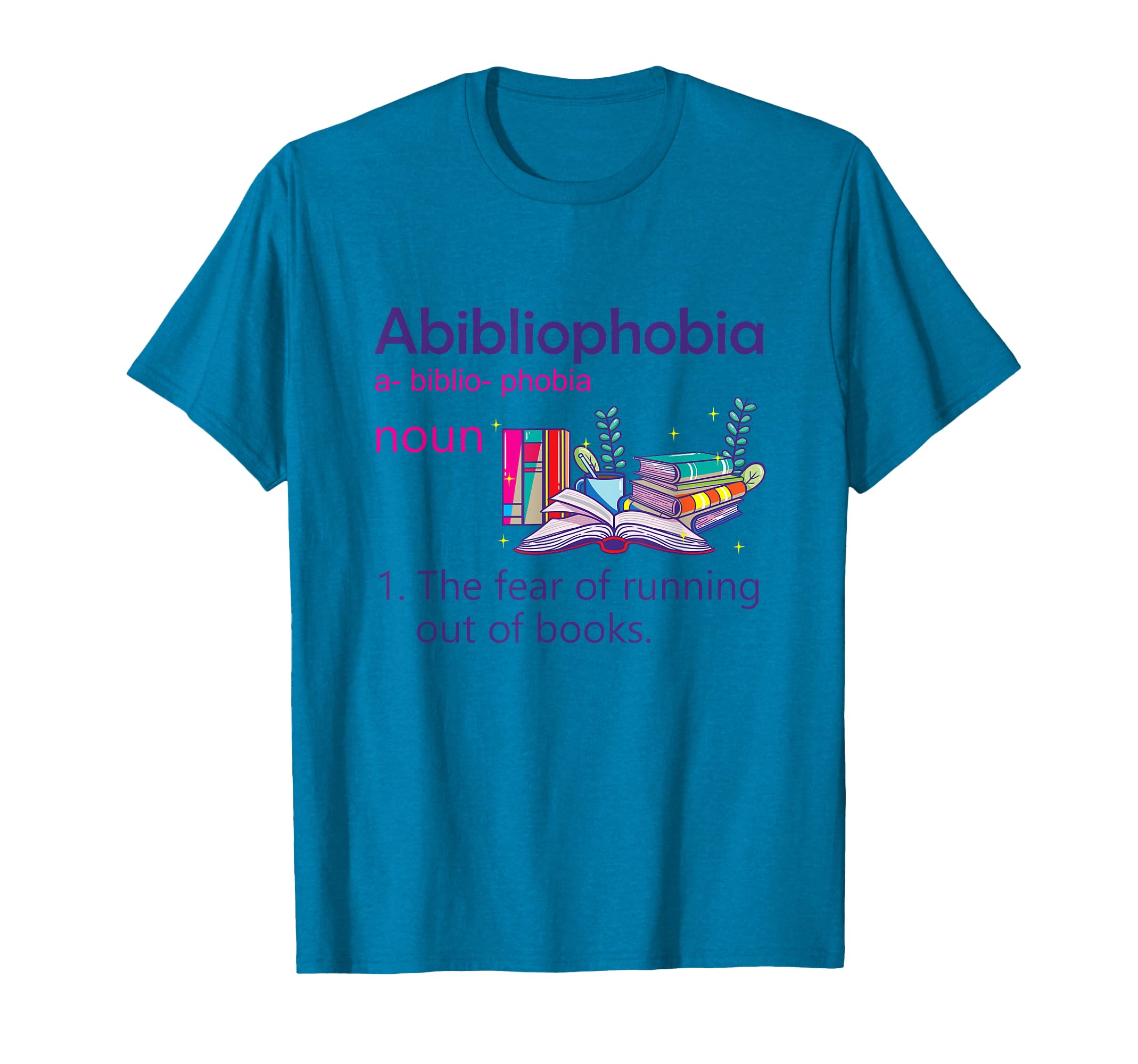 Abibliophobia Definition Reading Nerd T-Shirt - Minimalist Print Unisex - T-Shirt, Sweatshirt, Hoodie