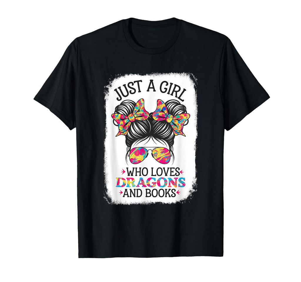 Just Who Loves Dragons And Books T-Shirt - Novelty Apparel Unisex - T-Shirt, Sweatshirt, Hoodie