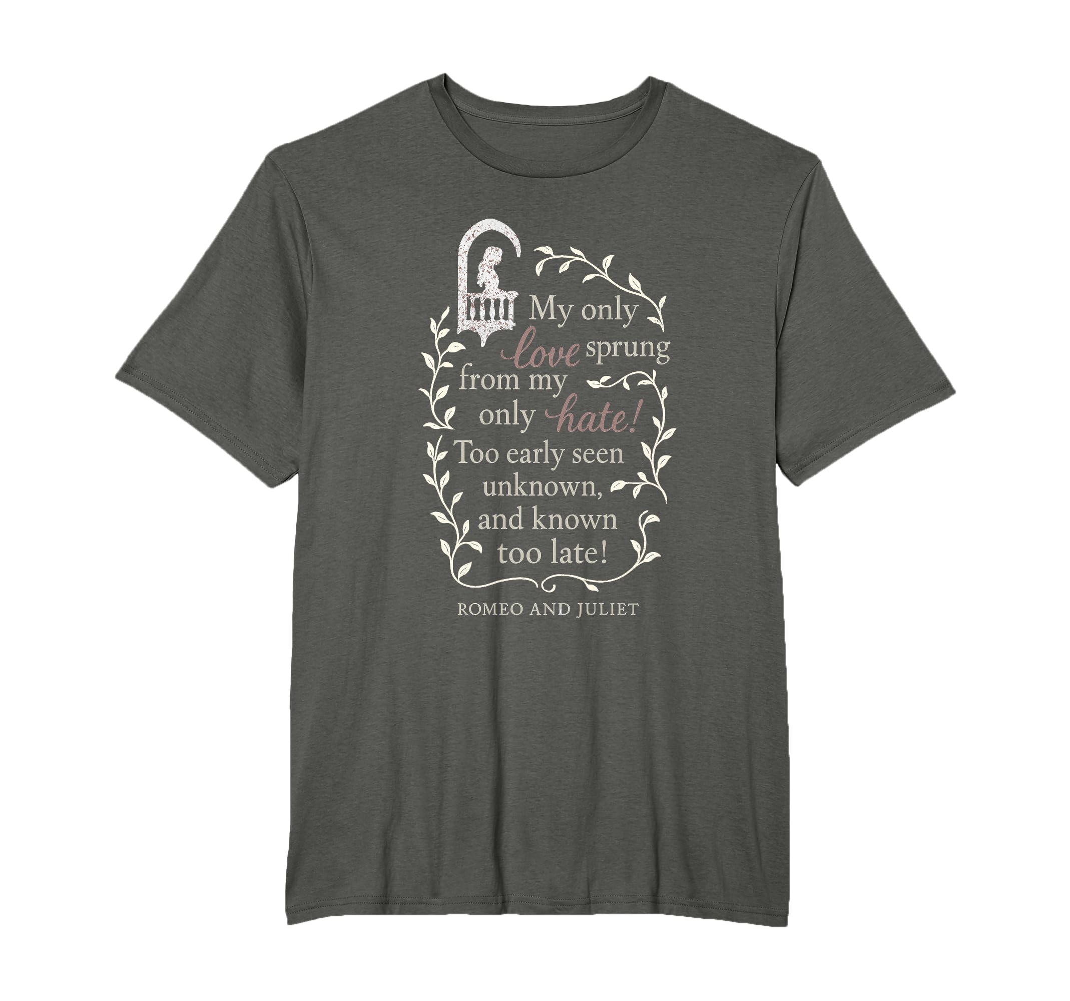 Romeo And Juliet Literary My Only Love T-Shirt - Unique Graphic for Adults - T-Shirt, Sweatshirt, Hoodie