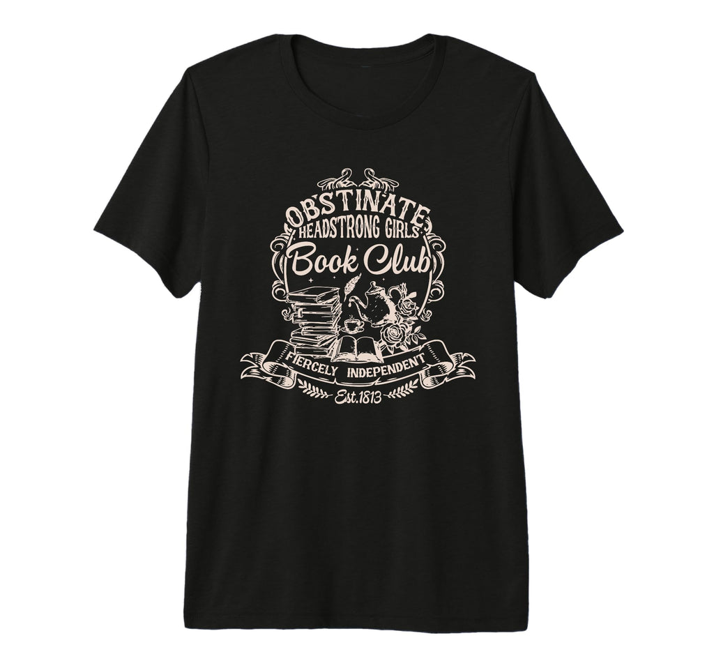 Obstinate Headstrong Book Club Jane T-Shirt - Minimalist Print for Adults - T-Shirt, Sweatshirt, Hoodie