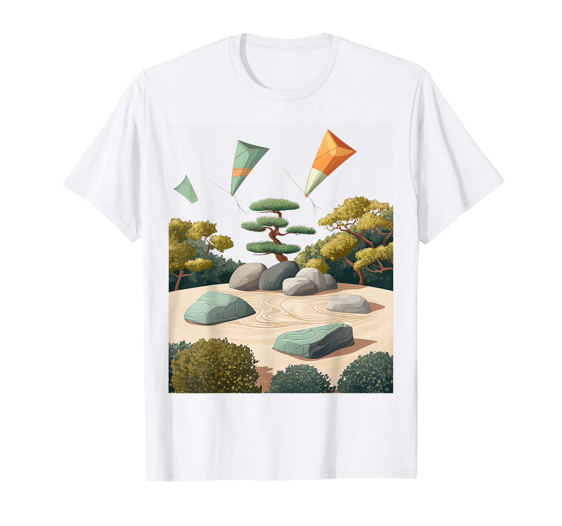 Peaceful Zen Garden Nature Meditation T-Shirt - Novelty Apparel for Adults - T-Shirt, Sweatshirt, Hoodie